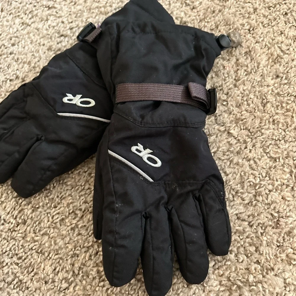 Outdoor Research Adrenaline Gloves Kids Winter Nylon Hiking Snow Waterproof Lg
